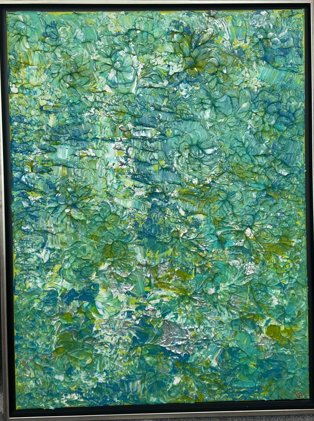 A unique acrylic + 24-karat gold art Workshop experience guided by Artist, Author Nadine Vogel and Artist Karen Hewitt Hagan.