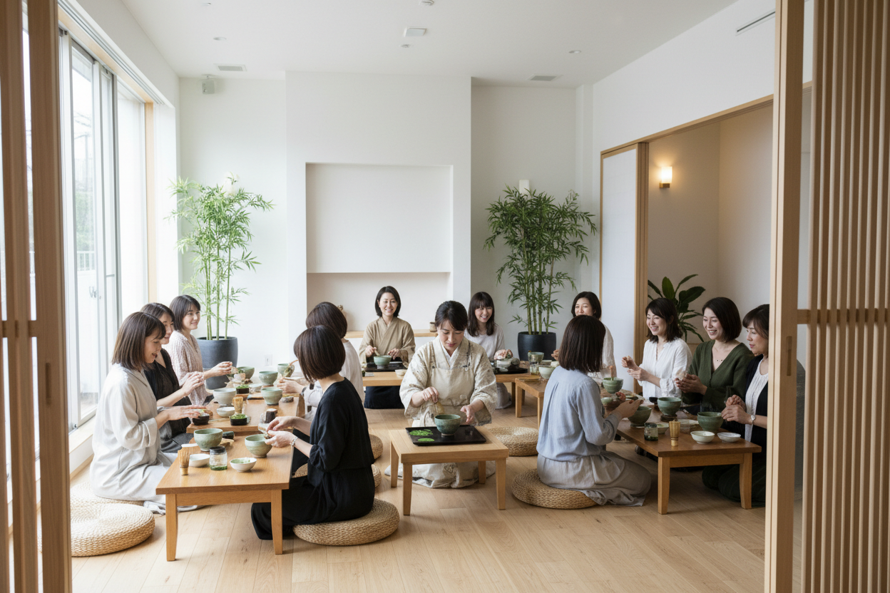 Katana House Interior studio Matcha workshop for 15 women